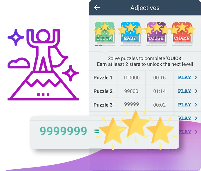 Word Search champion score screen